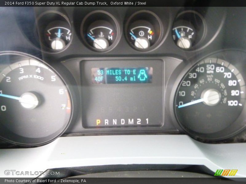  2014 F350 Super Duty XL Regular Cab Dump Truck XL Regular Cab Dump Truck Gauges