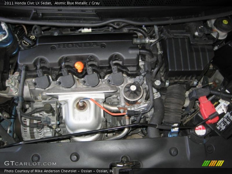 Atomic Blue Metallic / Gray 2011 Honda Civic LX Sedan