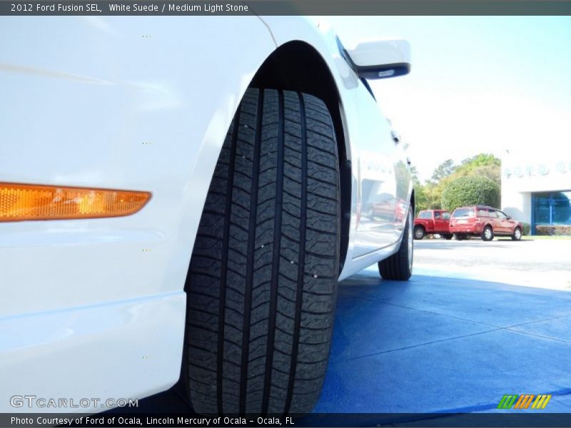 White Suede / Medium Light Stone 2012 Ford Fusion SEL