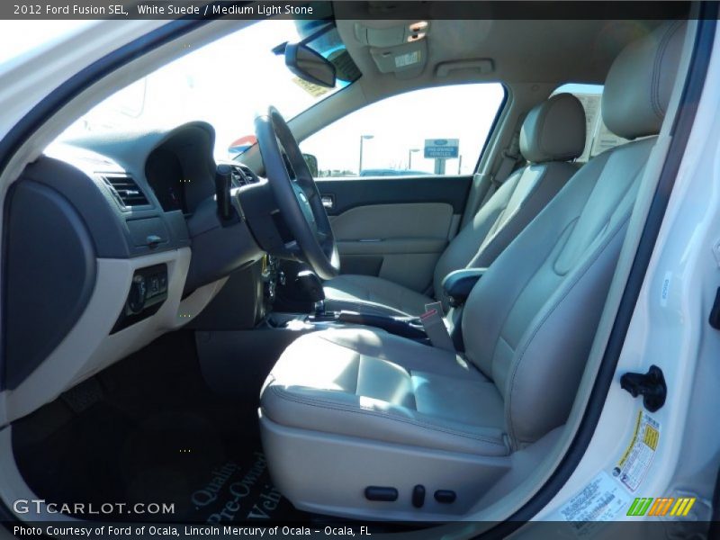 White Suede / Medium Light Stone 2012 Ford Fusion SEL