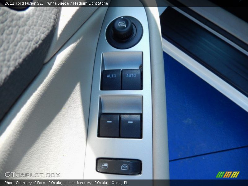 White Suede / Medium Light Stone 2012 Ford Fusion SEL