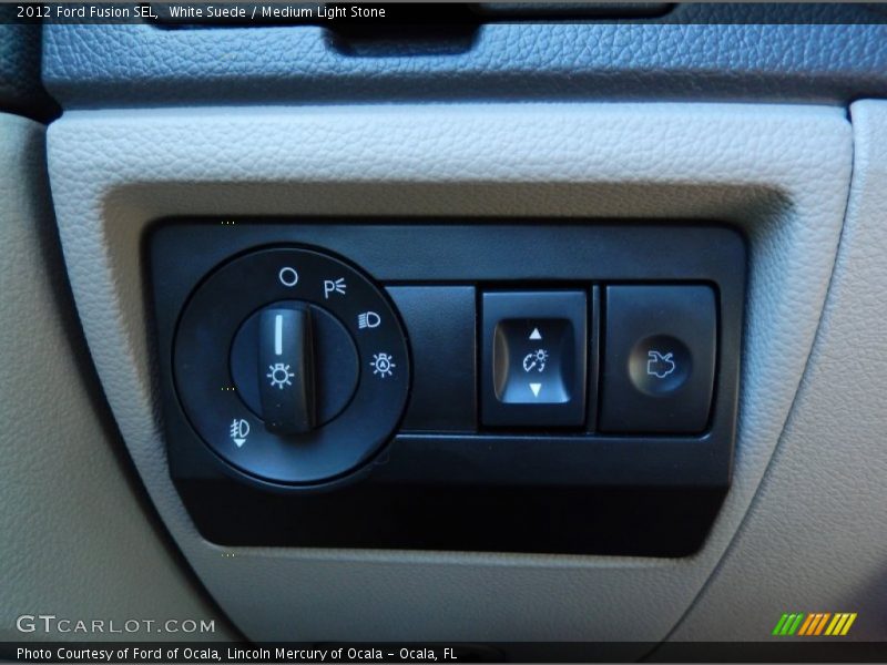 White Suede / Medium Light Stone 2012 Ford Fusion SEL