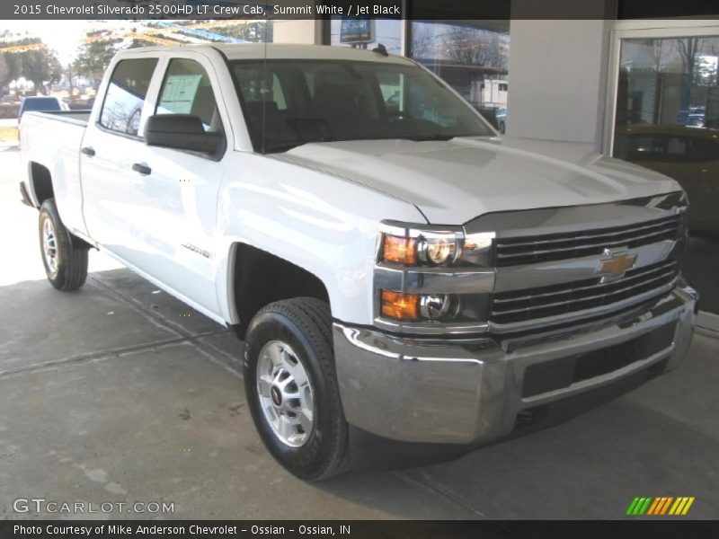 Summit White / Jet Black 2015 Chevrolet Silverado 2500HD LT Crew Cab