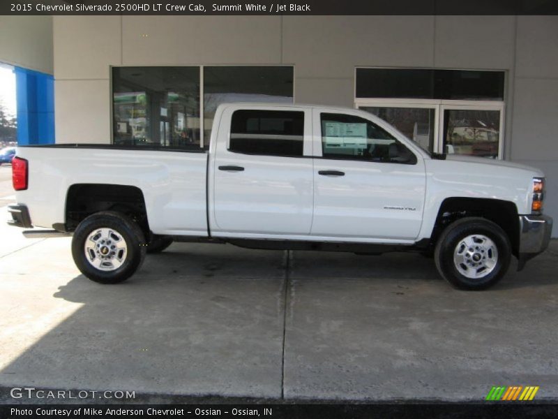 Summit White / Jet Black 2015 Chevrolet Silverado 2500HD LT Crew Cab