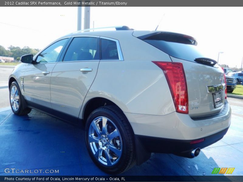 Gold Mist Metallic / Titanium/Ebony 2012 Cadillac SRX Performance