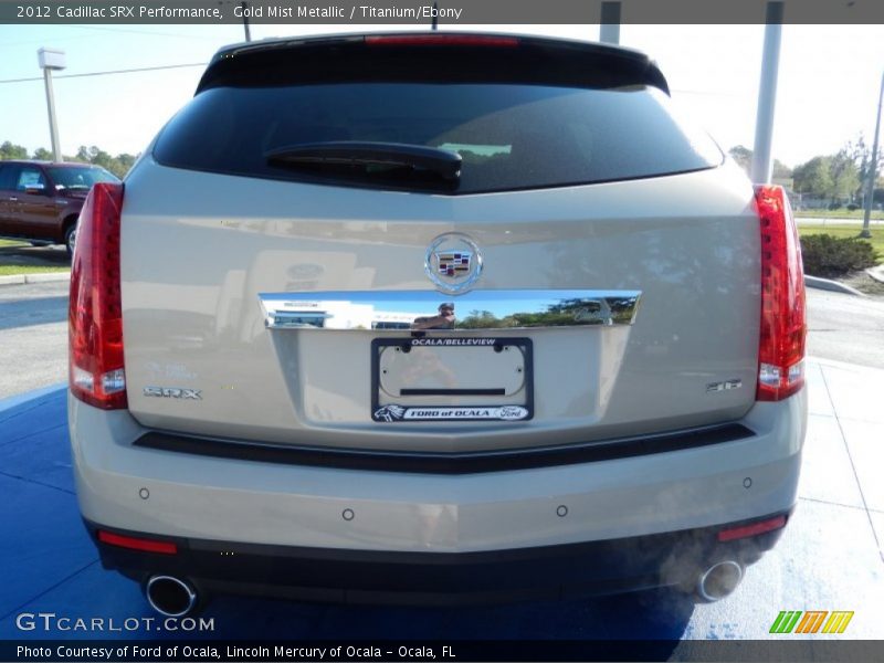 Gold Mist Metallic / Titanium/Ebony 2012 Cadillac SRX Performance