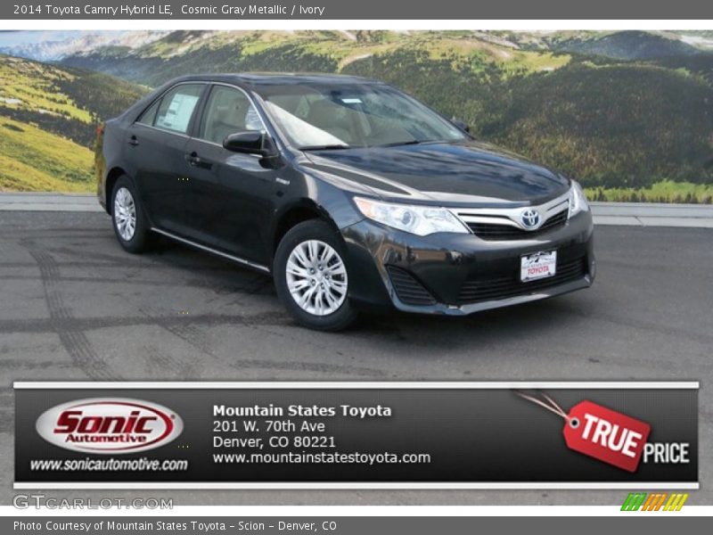 Cosmic Gray Metallic / Ivory 2014 Toyota Camry Hybrid LE