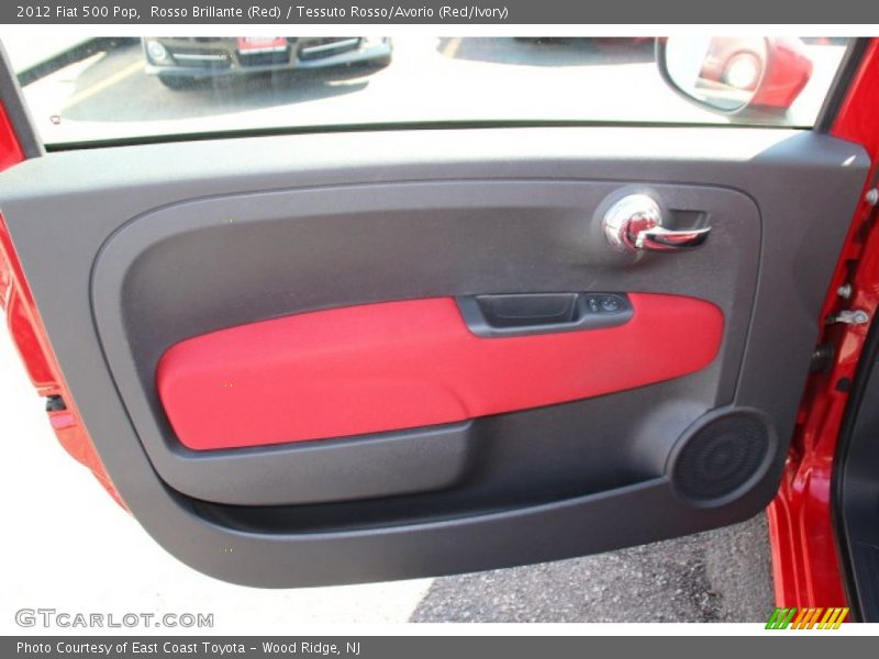 Rosso Brillante (Red) / Tessuto Rosso/Avorio (Red/Ivory) 2012 Fiat 500 Pop