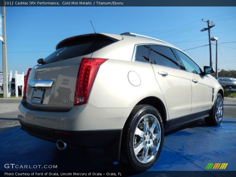 Gold Mist Metallic / Titanium/Ebony 2012 Cadillac SRX Performance