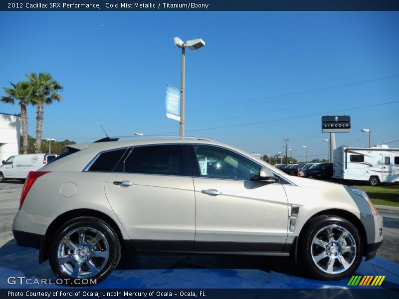 Gold Mist Metallic / Titanium/Ebony 2012 Cadillac SRX Performance