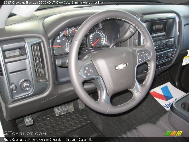 Summit White / Jet Black 2015 Chevrolet Silverado 2500HD LT Crew Cab