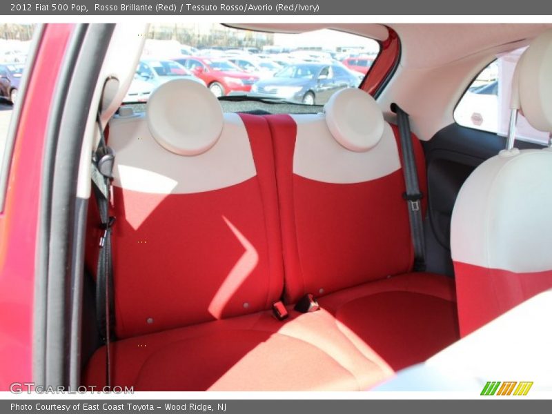 Rosso Brillante (Red) / Tessuto Rosso/Avorio (Red/Ivory) 2012 Fiat 500 Pop