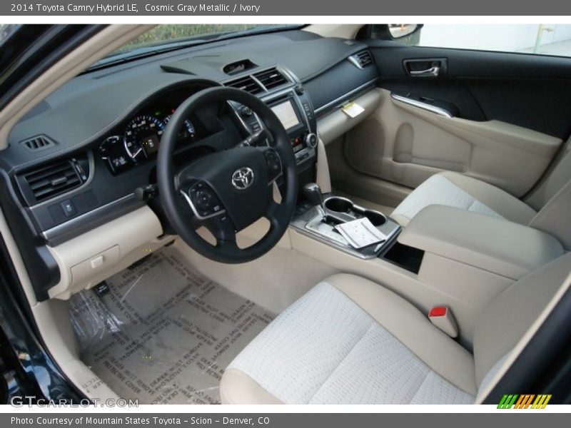 Cosmic Gray Metallic / Ivory 2014 Toyota Camry Hybrid LE