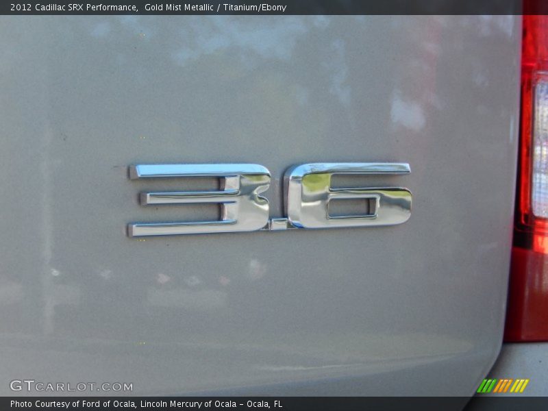 Gold Mist Metallic / Titanium/Ebony 2012 Cadillac SRX Performance