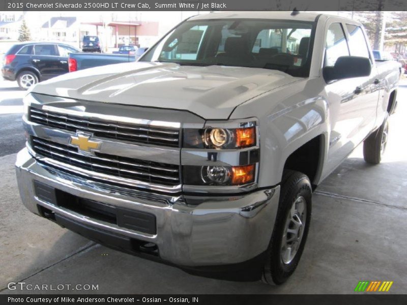 Summit White / Jet Black 2015 Chevrolet Silverado 2500HD LT Crew Cab