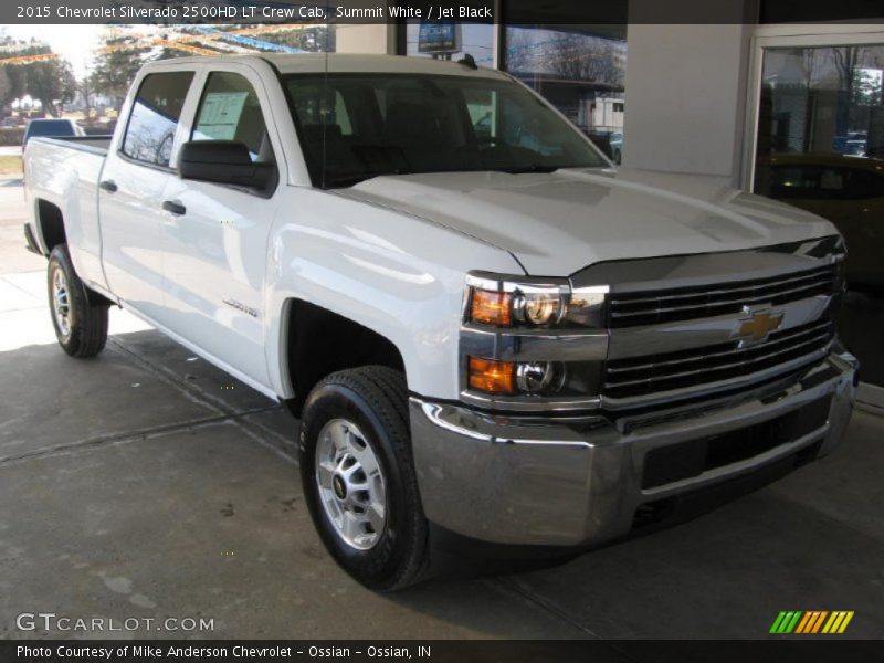 Summit White / Jet Black 2015 Chevrolet Silverado 2500HD LT Crew Cab