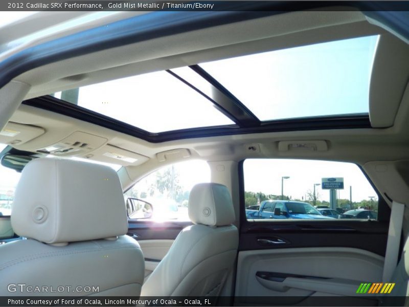 Gold Mist Metallic / Titanium/Ebony 2012 Cadillac SRX Performance