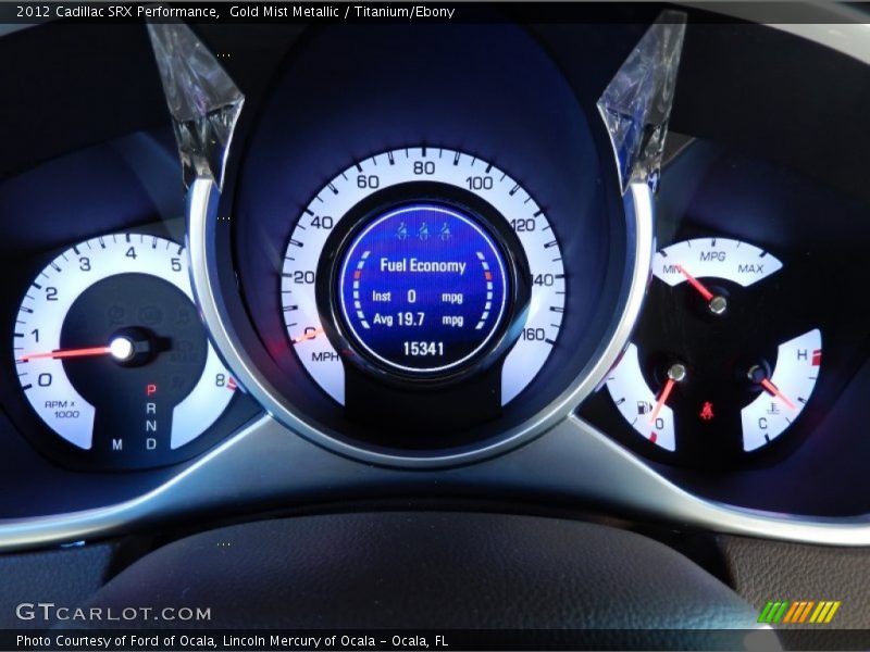 Gold Mist Metallic / Titanium/Ebony 2012 Cadillac SRX Performance