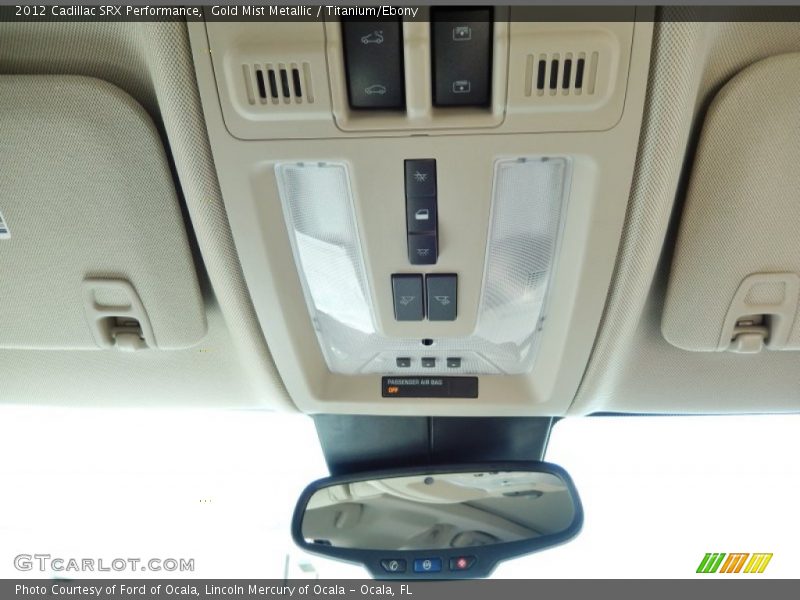 Gold Mist Metallic / Titanium/Ebony 2012 Cadillac SRX Performance