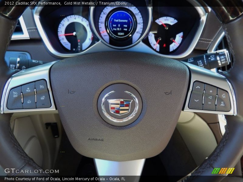 Gold Mist Metallic / Titanium/Ebony 2012 Cadillac SRX Performance