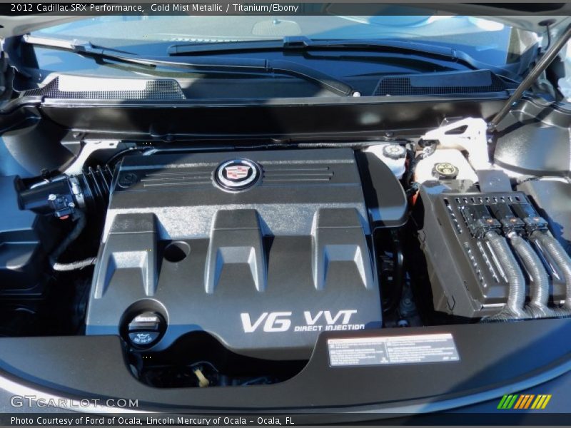 Gold Mist Metallic / Titanium/Ebony 2012 Cadillac SRX Performance