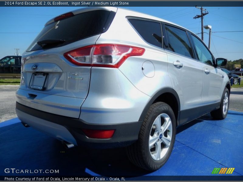 Ingot Silver / Medium Light Stone 2014 Ford Escape SE 2.0L EcoBoost