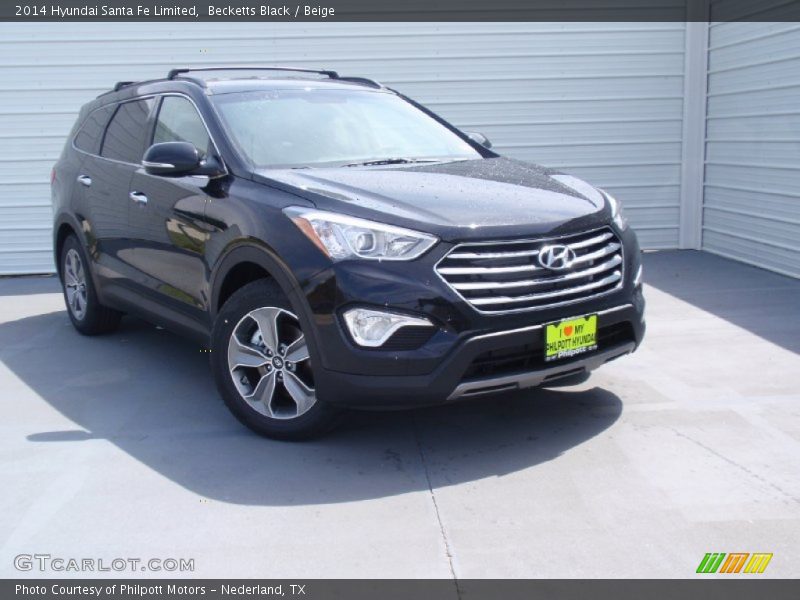 Becketts Black / Beige 2014 Hyundai Santa Fe Limited