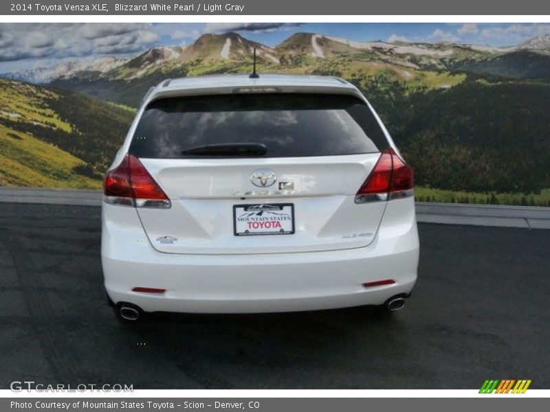 Blizzard White Pearl / Light Gray 2014 Toyota Venza XLE
