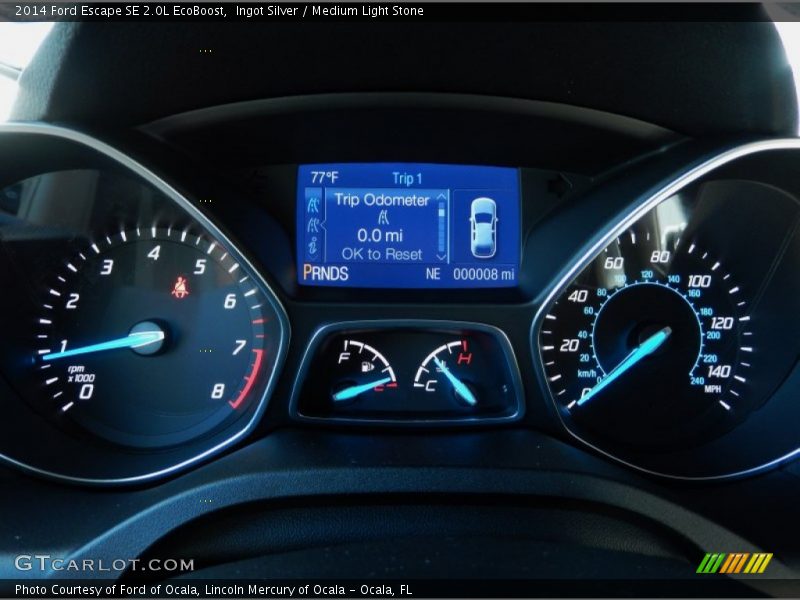 Ingot Silver / Medium Light Stone 2014 Ford Escape SE 2.0L EcoBoost