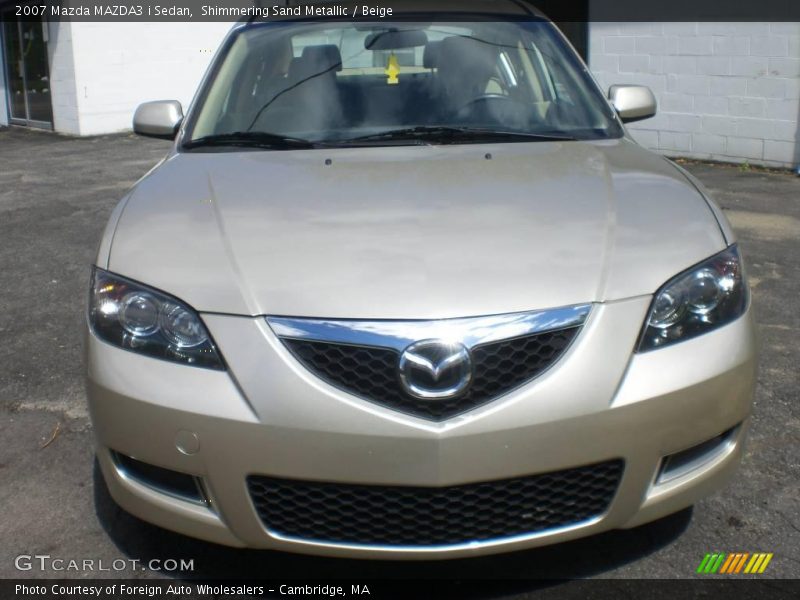 Shimmering Sand Metallic / Beige 2007 Mazda MAZDA3 i Sedan