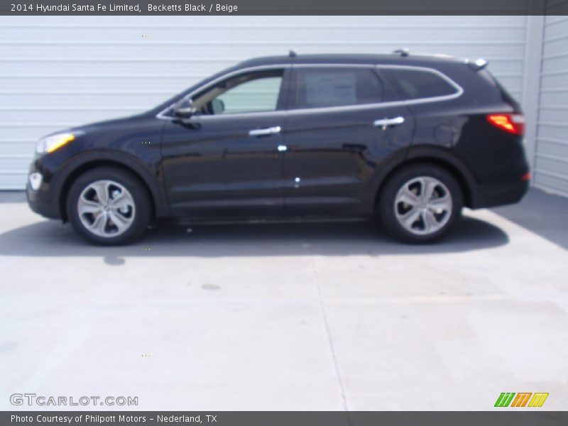 Becketts Black / Beige 2014 Hyundai Santa Fe Limited