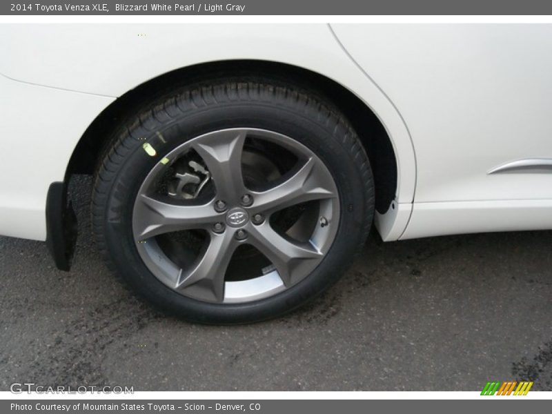 Blizzard White Pearl / Light Gray 2014 Toyota Venza XLE