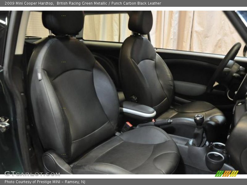 British Racing Green Metallic / Punch Carbon Black Leather 2009 Mini Cooper Hardtop