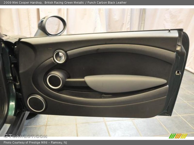 British Racing Green Metallic / Punch Carbon Black Leather 2009 Mini Cooper Hardtop