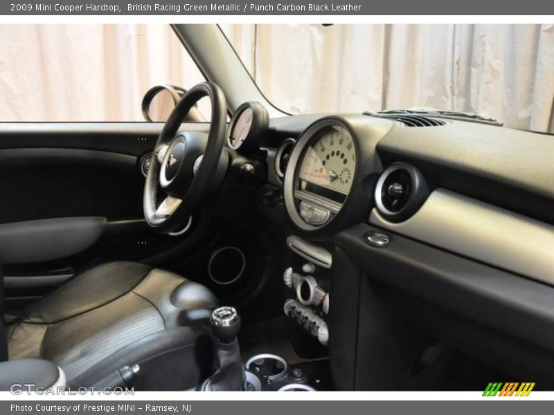 British Racing Green Metallic / Punch Carbon Black Leather 2009 Mini Cooper Hardtop