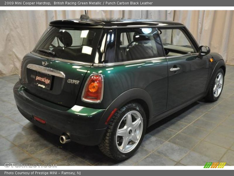 British Racing Green Metallic / Punch Carbon Black Leather 2009 Mini Cooper Hardtop