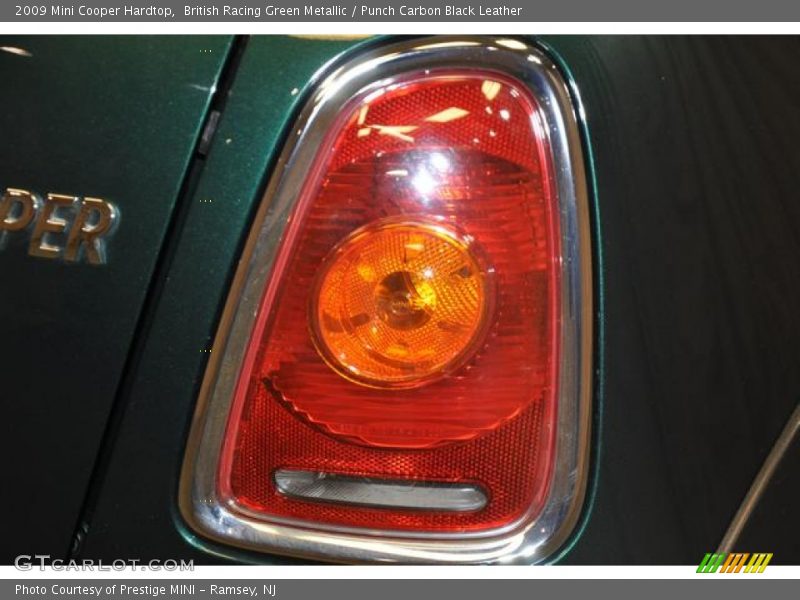 British Racing Green Metallic / Punch Carbon Black Leather 2009 Mini Cooper Hardtop
