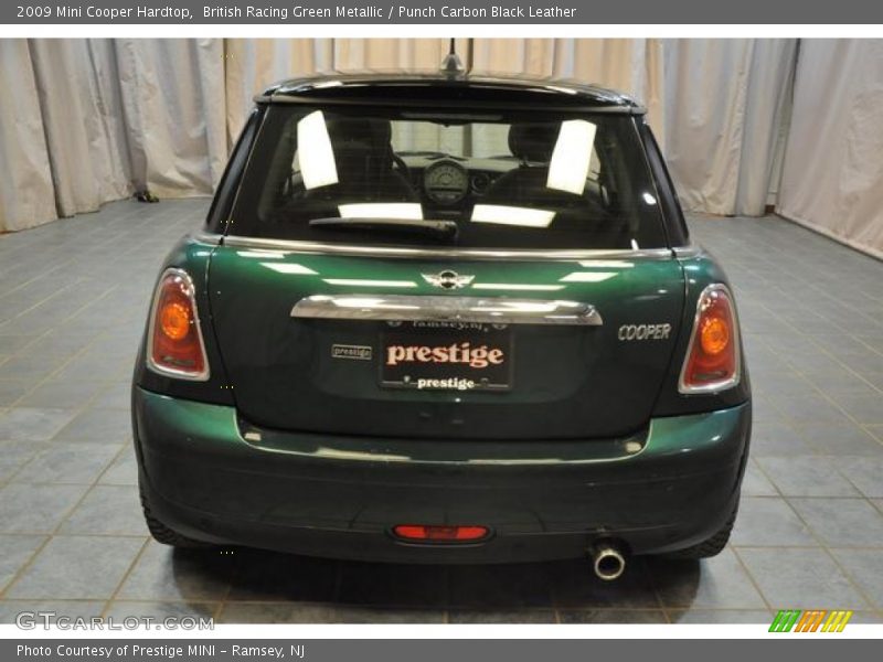 British Racing Green Metallic / Punch Carbon Black Leather 2009 Mini Cooper Hardtop