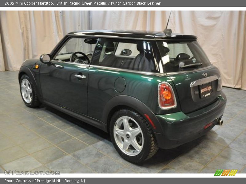 British Racing Green Metallic / Punch Carbon Black Leather 2009 Mini Cooper Hardtop