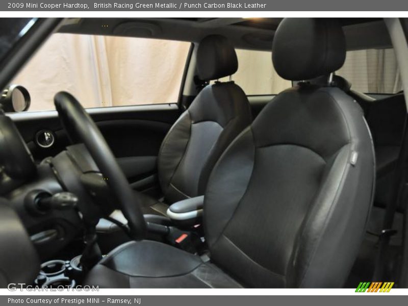British Racing Green Metallic / Punch Carbon Black Leather 2009 Mini Cooper Hardtop