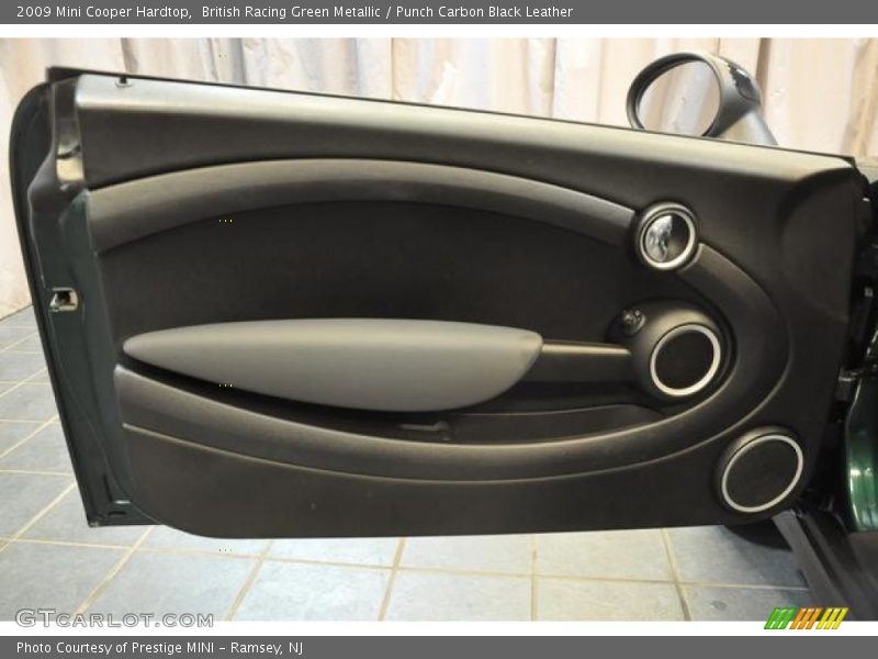 British Racing Green Metallic / Punch Carbon Black Leather 2009 Mini Cooper Hardtop