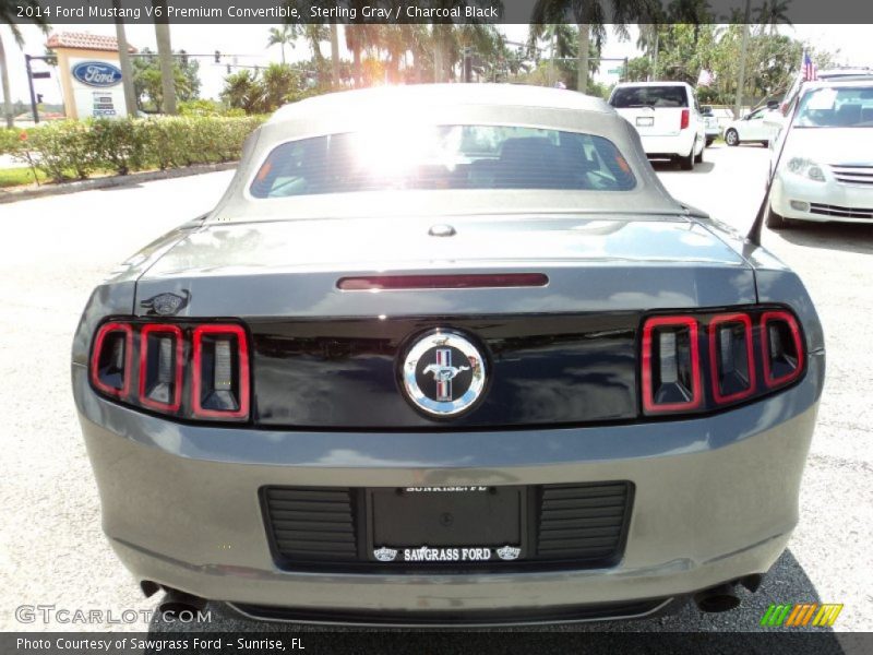 Sterling Gray / Charcoal Black 2014 Ford Mustang V6 Premium Convertible