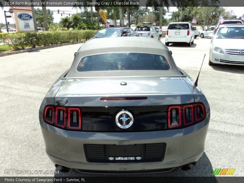 Sterling Gray / Charcoal Black 2014 Ford Mustang V6 Premium Convertible