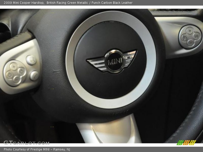 British Racing Green Metallic / Punch Carbon Black Leather 2009 Mini Cooper Hardtop