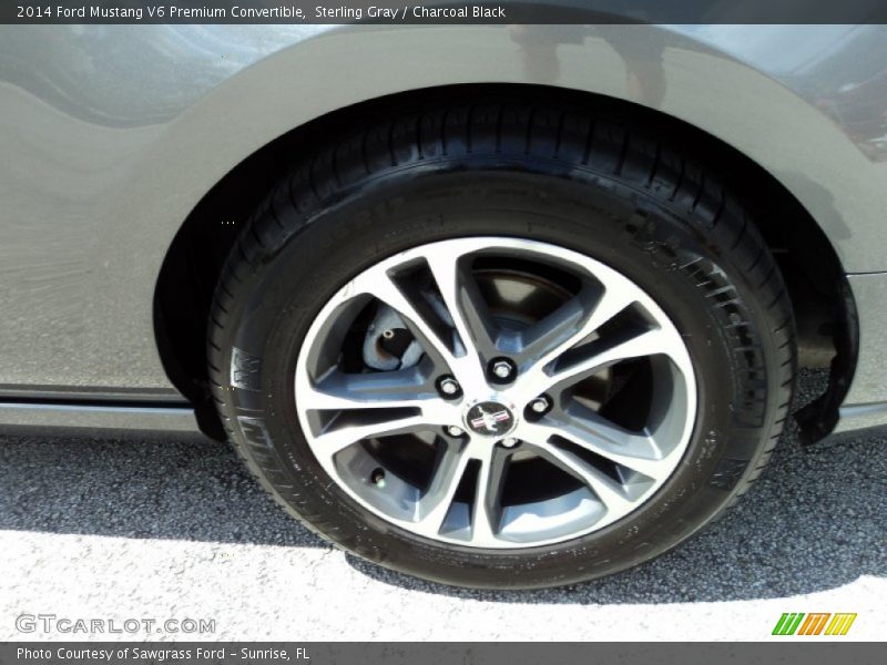 Sterling Gray / Charcoal Black 2014 Ford Mustang V6 Premium Convertible