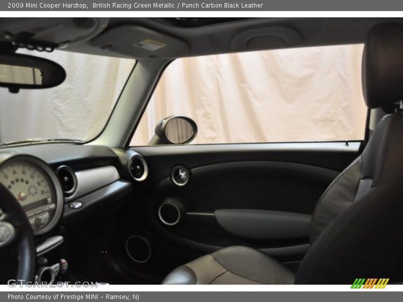 British Racing Green Metallic / Punch Carbon Black Leather 2009 Mini Cooper Hardtop
