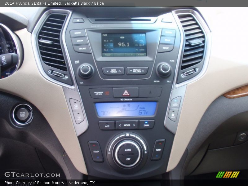 Becketts Black / Beige 2014 Hyundai Santa Fe Limited