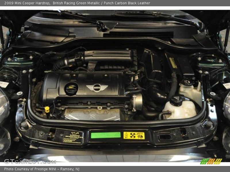 British Racing Green Metallic / Punch Carbon Black Leather 2009 Mini Cooper Hardtop