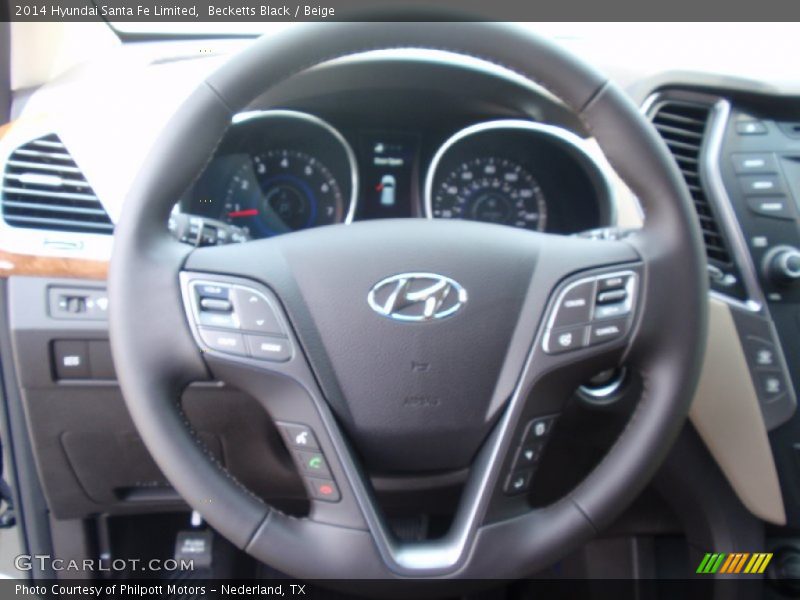 Becketts Black / Beige 2014 Hyundai Santa Fe Limited