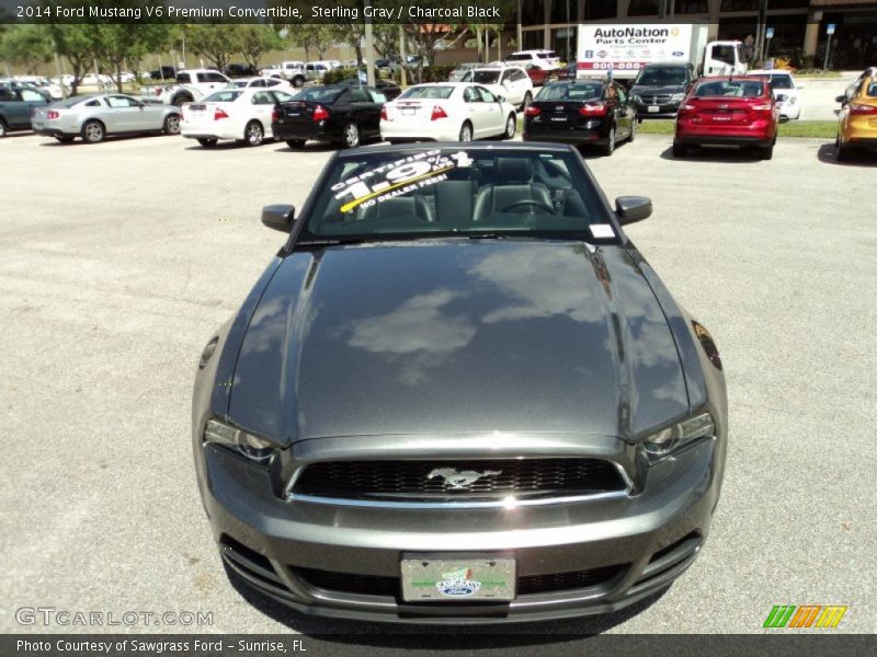 Sterling Gray / Charcoal Black 2014 Ford Mustang V6 Premium Convertible